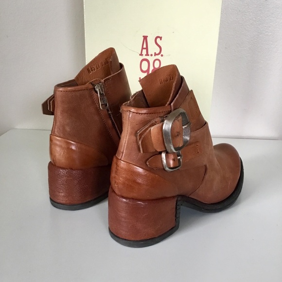 NIB A.S.98 Olin Ankle boots Cognac (42) 11 - Picture 8 of 11